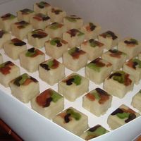 Camo Petit Fours More "extreme" petit fours! Got this order for camo after delivering zebra striped petit fours. Apparently no one in town will do...
