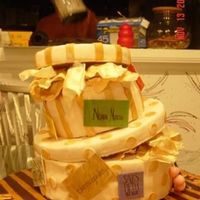 Shopping Cake Cake for my sister's 30th. She is a shopaholic so I made the labels of all her favorite designers