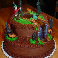 Hunting waterfall down the side