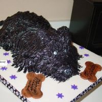 3-D Terrier Dog Thanks to HollyPJ for all your help! Inspired by the great cakes on CC also!Made this for a 12-year-old's b-day. Yellow cake with...