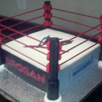 Wwe Cake Wrestling ring for a 7 year old boy!!!