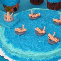 Pool Cake Close Up 