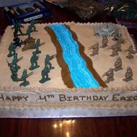 Army Cake This was a battle scene that my son and I did together for his bday.