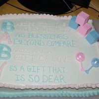 Twin Boy/girl buttercream but toys are plastic