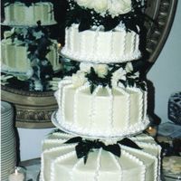 Patti's Cake2 Patti and Bob's cake(My first attempt at a wedding cake)