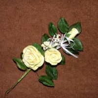 My First Ever Rose Spray This is the first spray I have made at college. I am happy with all the individual bits, but feel that the overall shape is less than right...