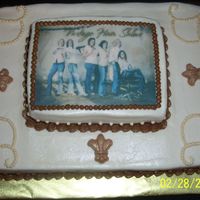 Photo Cake Done for my sister's open house at her salon.