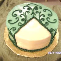 Practice Cake Just for fun. Vanilla cake with all buttercream.