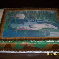 Duck Hunting All BC with edible picture. Sides are camo.