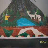 Deer Hunting Grooms cake. All BC.