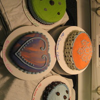 Colorful Mini Cakes Mother's Day Cakes made for a Fundraiser.