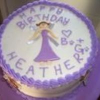 Purple Angel Buttercream w/ fondant accessories