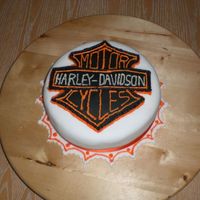 Harley Davidson Cake This is my first attempt at hand icing, i used buttercream, and i think it turned out okay. Thanks very much to all the other harley cakes...