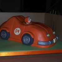 Racing Car All decorated with fondant