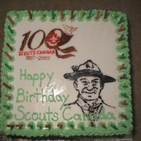 Fake Cake This cake was for a display at a cub camp for the 100th anniversary of scouting