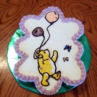 Classic Pooh Cupcake Cake Cupcake cake with Buttercream transfer Pooh.
