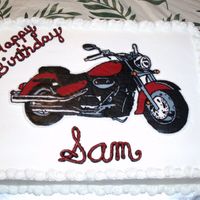 Motorcycle Using buttercream transfer for the first time, and I absolutely love the way it turned out! Thanks for the post!!!