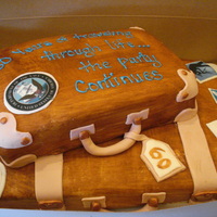 60Th Birthday Party Cake This cake was for a 60th birthday party. They wanted a suitcase with his life's accomplishments on it. He has been a man of many...
