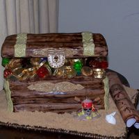 Treasure Chest Cake I made this cake for a friends son. He absolutley loved it.