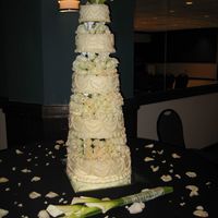 Five Tiered Carrot Cake Carrot cake with pecan praline filling and chream cheese buttercream