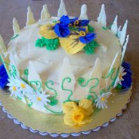 Garden Cake I cant remember what flavor this cake was, but it was for a summer garden party bridal shower. I really likes the way it turned out. The...