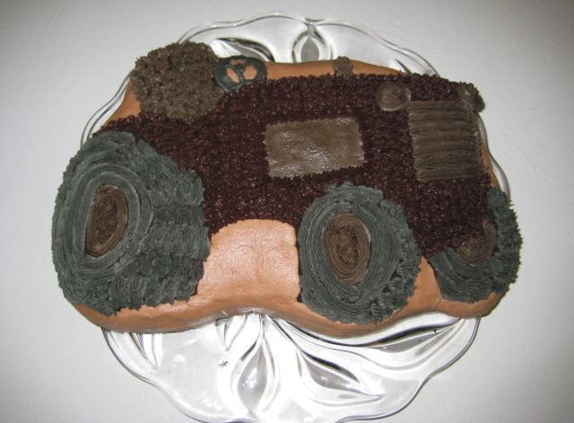 Chocolate Tractor This was a Father's Day gift for my husband. I took my son to the store and let him pick any cake pan he wanted for his dad. He chose...