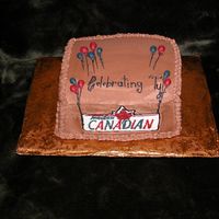 Bbq Birthday Bash Chocolate and more chocolate. My first buttercream transfer. I really enjoyed this technique and will do more of these.