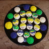 Mardi Gras Cupcakes 