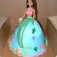 Mermaid All buttercream with fondant accents
