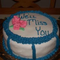 First Cake Ever! This was my first time decorating a cake EVER. I decided I would just go for it with fondant. So I made the MMF and went for it. I was...