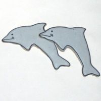 Dolphin Cookies Cute dolphins for a sea-life themed birthday party