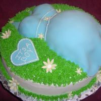 Pregnant Belly Dress Here's my first attempt at the belly cake. Thank you EVERYONE who posted their belly cakes! My cousin absolutely LOVED it! Cherry chip...