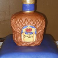 Crown Royal On Pillow Sculpted bottle and pillow covered in my favorite fondant Fondarific.