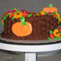Fall Birthday Cake I made this cake for my mother-in-law's birthday last November. It's a variation of the Wilton Course II graduation cake. The...