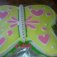 Butterfly Butterfly cake with strawberry shortcake filling