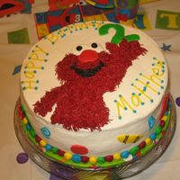 Elmo Cake This is the cake I did for my sons 2nd birthday. It was inspired by a cake done by stephaniescakenj. This was such a un cake to do. Elmo...