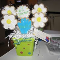 Cookie Bouquet I did this for my nephew's teacher for his end of the year gift.