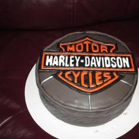 Harley Davidson Cake Much better this time, the colorflow actually came off in one piece :).