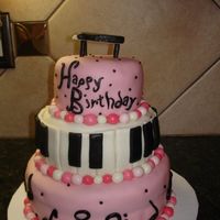Piano Cake Made for my grandma's 89th birthday. She can still play the piano and organ like a madwoman!