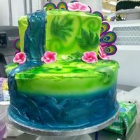 Barbie Island Princess Cake, No Toys Yet. I get a fun cake order, get all excited about doing it.. and it's on a saturday. For those of you who don't work in a retail...