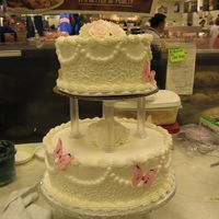 Pink Butterflys Customer wanted these butterflies on her cake. Not my thing, but alright.