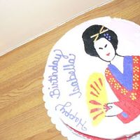 Geisha Cake This was for a little girl who loves the Japanese culture. I wish I had a better picture of the cake, but they came early to pick it up as...
