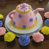 Teapot Cake This was made for a friend who was having a tea party for her daughter's 6th birthday. I used the Pampered Chef Classic Batter Bowl to...