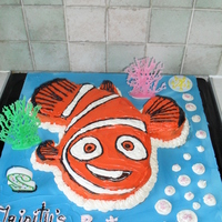 Finding Nemo Cake This was my daughters cake for her house party (she got two parties this year!!!). Its a chocolate cake with cream cheese and icing - if I...