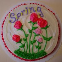 Spring Bouquet I made this cake for a visit to my Mom's house in early Spring. I had the left over BC from another cake and though a bouquet would be...