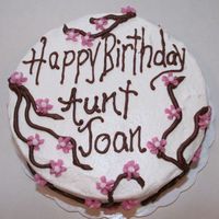 Cherry Blossoms For Aunt Joan This is a little 6" red velvet cake made for my good friend (and one of my two biggest fans), Aunt Joan. Thanks for looking (...