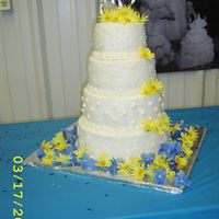 Mom & Dad's Anniversary This is the 2nd large cake like this I've done - the other was for a Wedding. This was for My Mom & Dad's 40th Anniversary...