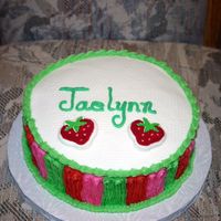 Smash Cake For Jaelynn This goes with the cake entitled "Happy 1st birthday Jaelynn". It is a yellow marbled cake with buttercream icing. Some of the...