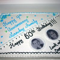 Church Anniversary & Surprise 50Th Birthday Cake This cake was for my pastor's 4th church anniversary. It was combined with a surprise 50th birthday party for my pastor and his wife....