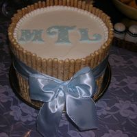 Baby Blessing.... It might be in the wrong category....sorry...this was a last minute cake for my nephew. Just a simple 2 layer strawberry cake with...